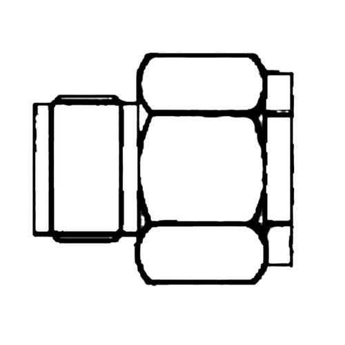 Adaptador de Alta Pressão de 9/16x18 UNF para 3/88 BSP GE Druck 182-190