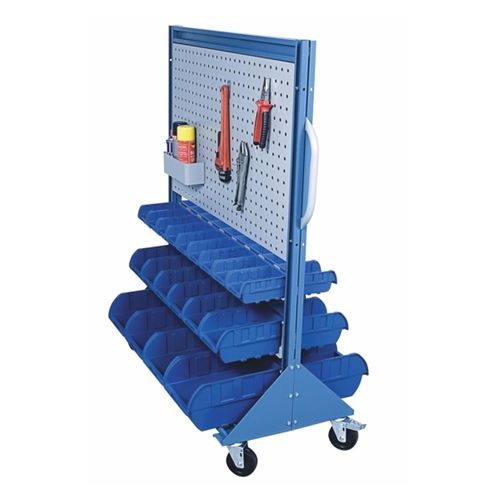 Carrinho com Painel Transporte Componentes 38 Caixas Marcon CR-77