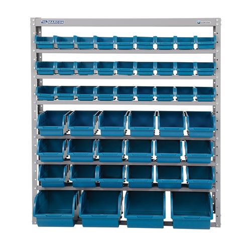 Estante Porta-Componentes Parafusada com 49 Caixas Azul Marcon EM49A
