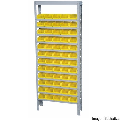 Estante Porta-Componentes Parafusada com 60 Caixas Nº 3 Laranja Marcon EF60/3L