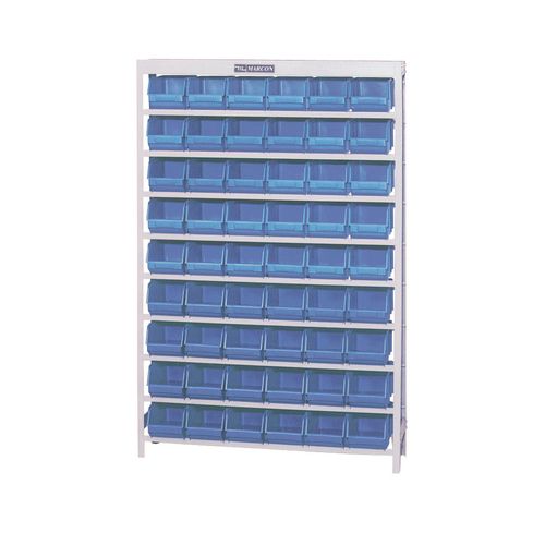 Estante Porta-Componentes Parafusada com 54 Caixas Nº 5 Azul Marcon EM54/5A