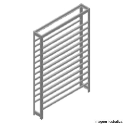 Estrutura para Estante Porta-Componentes Parafusada para 108 Caixas Nº 3 Marcon EF108/3