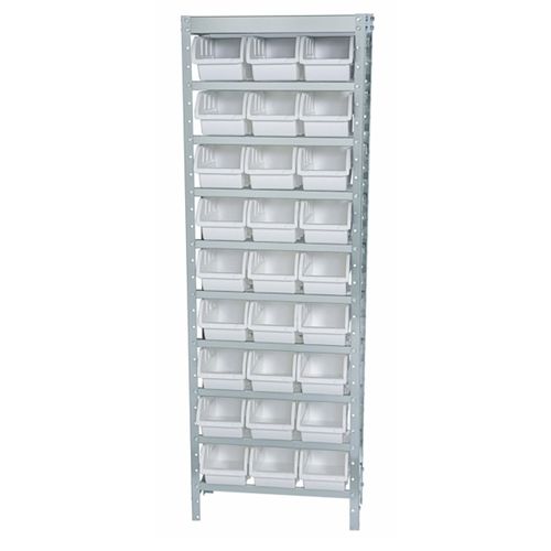 Estante Porta-Componentes Inox com 27 Caixas Nº 5 Branca Marcon EI27/5B