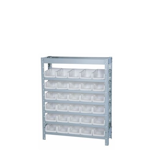 Estante Porta-Componentes Inox com 30 Caixas Nº 3 Branca Marcon EI30/3B
