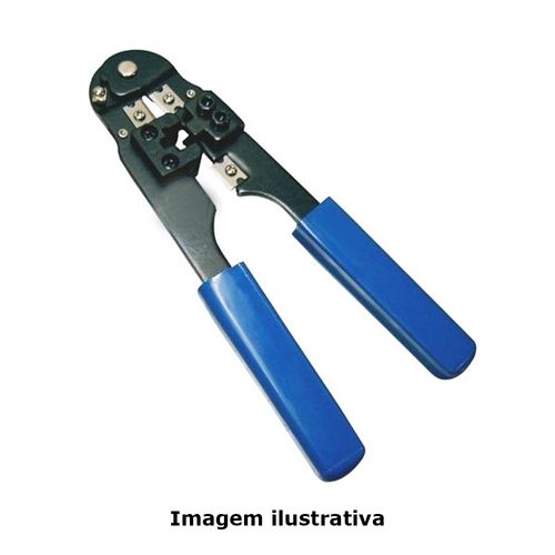 Alicate para Crimpar RJ11- 6X2, 6X4, 6X6 Sem Catraca Mega Polo HY-2096C