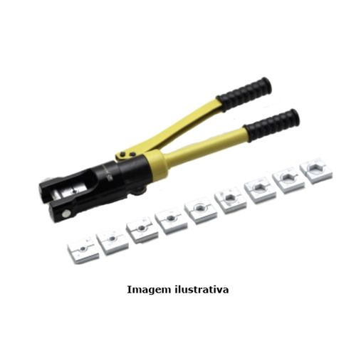 Alicate Hidráulico para Crimpar Terminal Não-Isolado de Compressão 16 a 240mm² Mega Polo MP-240