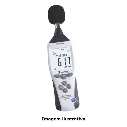 Decibelímetro Digital Capacidade 30 a 130 dB Frequência 31,5 a 8 kHz Incoterm T-DEC-0030