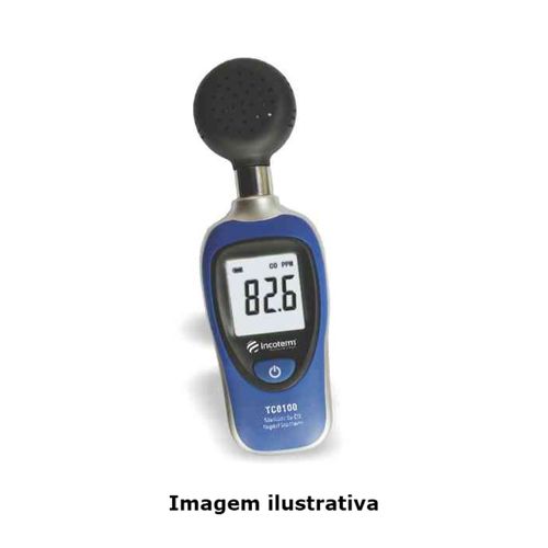 Medidor de CO Capacidade 0 a 1000ppm Digital Incoterm TCO100