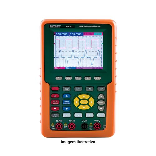 Osciloscópio Digital de Dois Canais de 20 Mhz Extech MS420