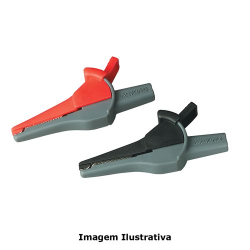 Presilhas Duplas Isoladas tipo Jacaré com Dentes Afiados Extech TL806