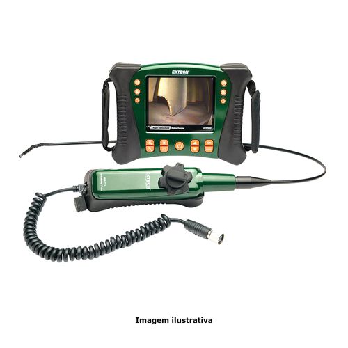 Kit Boroscópio Videoscope de Alta Resolução com Transmissor Sonda Articulada Extech HDV640