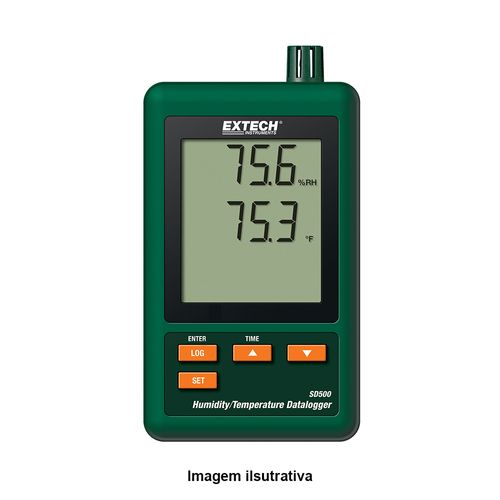 Datalogger Registrador de Dados de Umidade/Temperatura Extech SD500