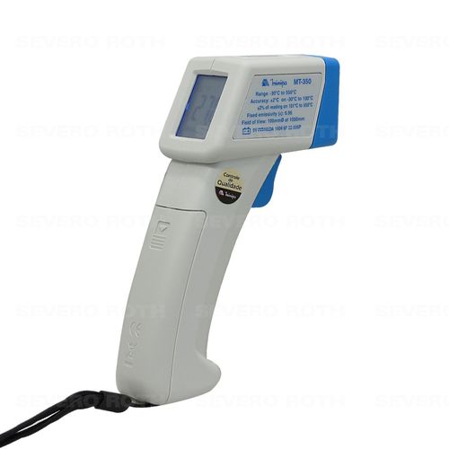 Termômetro Digital Mira Laser -30 a 550 °C Emissividade Pré ajustada Minipa MT-350