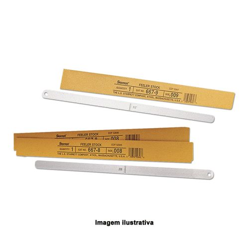 Calibrador de Folga em Lâmina 12 X 1/2 X 0,015'' Starrett 667-15