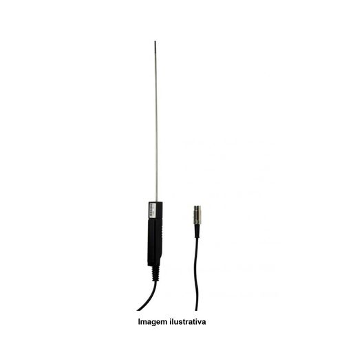 Sonda de Imersão PT100 de Alta Precisão Escala -200 a 450°C Comprimento 300mm Diâmetro 3mm
 Ref. 6000-1774 Incoterm 7733.02.0.00