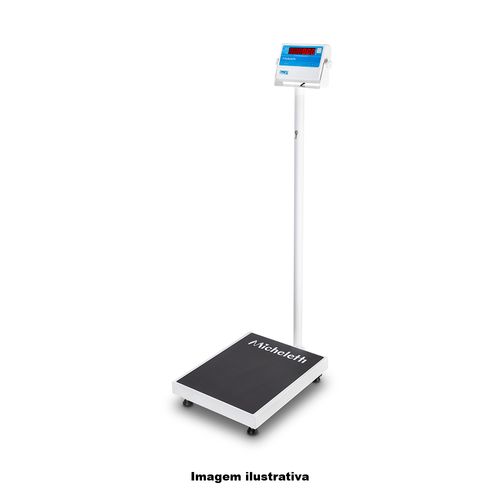 Balança Eletrônica Capacidade 200kg Resolução 50g Dimensões 40x50 Cor Branca Conexão Rs-232 Ref. Mic-Pp Micheletti 120.106.002