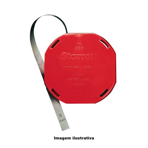 Calibrador de Folga em Rolo de 6,1m 13 x 0,65mm Starrett 666M-65
