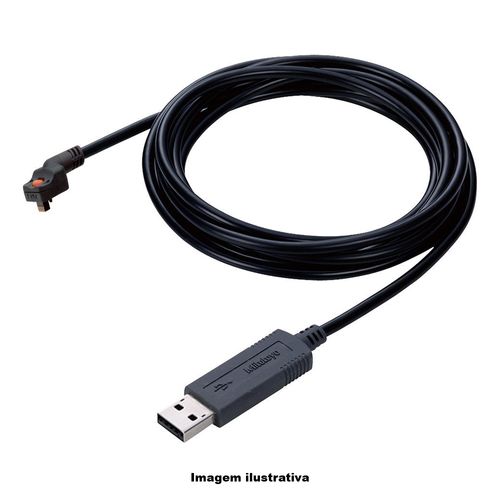 Interface USB de Entrada Direta de Dados Prova D'Água com Botão Data Ref. USB-ITN-B Mitutoyo 06ADV380B
