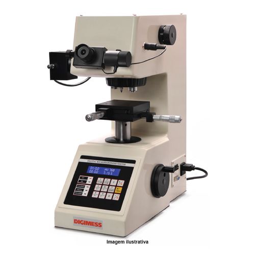 Microdurômetro Vickers Capacidade 5-2500HV Cargas de 10, 25, 50, 100, 200, 300, 500 e 1000g Ref. HVS-1000 Digimess 400.318