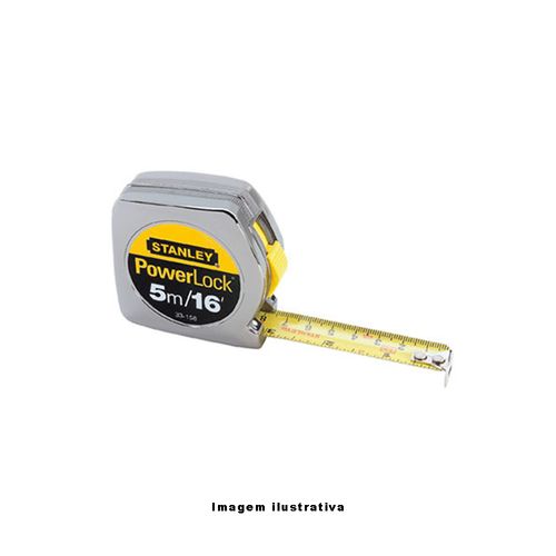 Trena Powerlock Capacidade 10m Largura da Lamina 25,4mm 1'' Stanley 33-463S