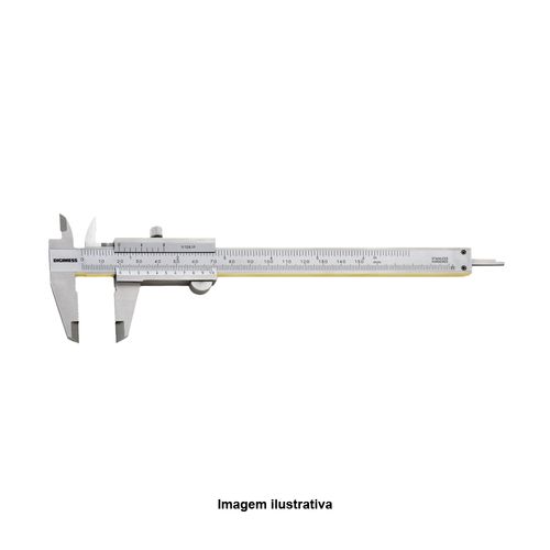 Paquímetro Universal com Guias de Titânio Capacidade 200mm 8'' Digimess 100.004-TIN