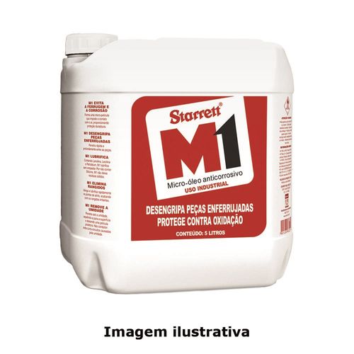 Micro Óleo Anticorrosivo M1 Bombona Plástica Capacidade 5 Litros Starrett M1-5