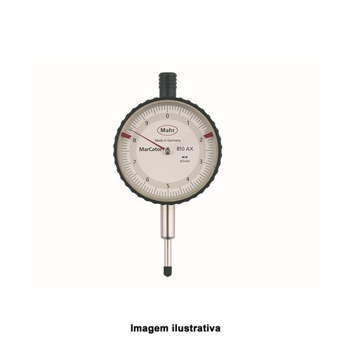 Relógio Comparador Analógico 10mm x 0,1mm Ref. 810 AX Mahr 4331000