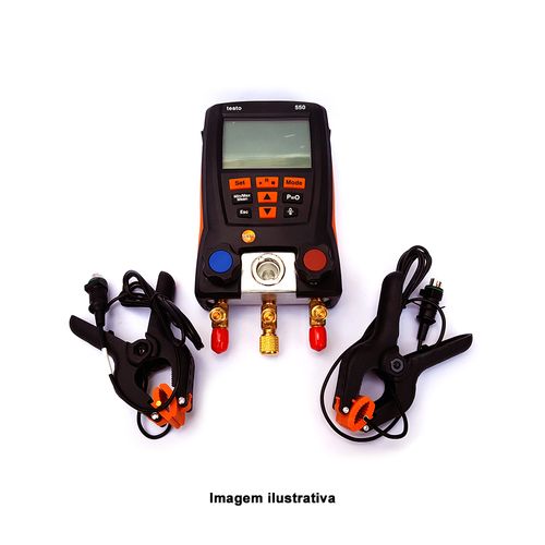 Manifold Digital para Refrigeração com 2 Sondas Testo 550 KIT