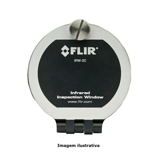Janela de Inspeção de Fluoreto de Cálcio em Aço Inox Diâmetro Ótico 50mm 2'' Fixação 657Kg Ref. 19250-200 Flir IRW-2C