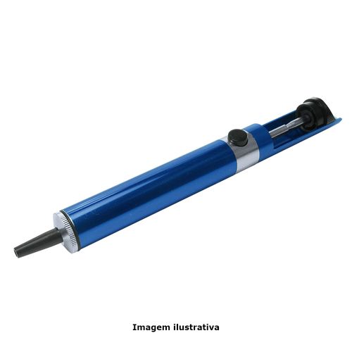 Sugador de Solda Corpo de Alumínio Bico Substituível Cor Azul Ref. HK-192 ESD Hikari 21K161