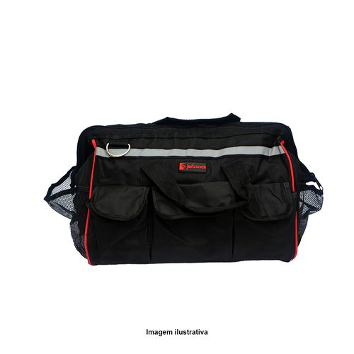 Bolsa para Ferramentas 15" com Alças Reforçadas com 19 Compartimentos Mega Polo BOLSA15