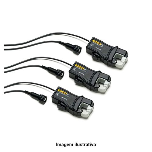 Kit de Pinças de Corrente Alternada AC Capacidade 5A com 3 Unidades Ref. 2457508 Mod. 438-II Fluke i5sPQ3