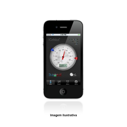 Sensor de Temperatura para iPad iPhone iPod Touch Capacidade -30 a 150°C iCelsius Pro Incoterm I-0050.00