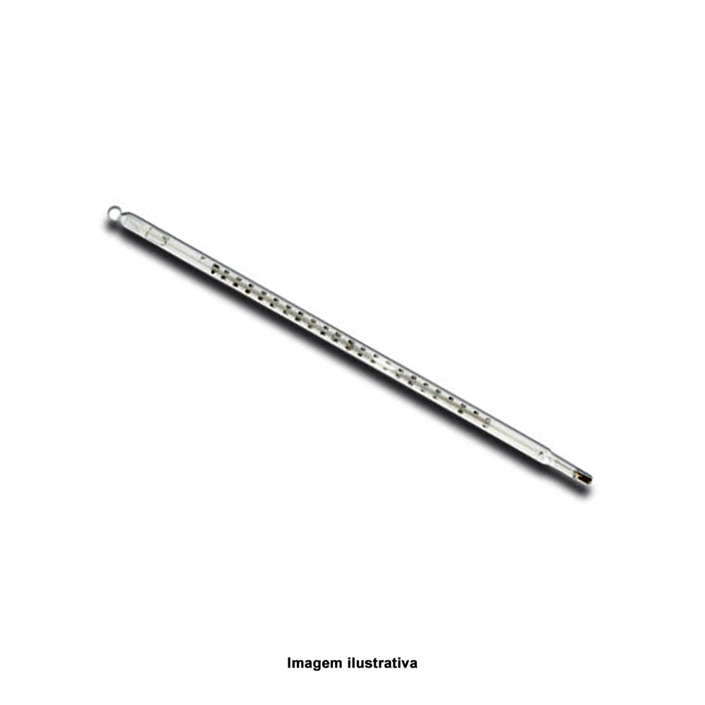 Encontraproduto.com.br - Termômetro Laboratório Escala Interna - 10 a 200°C Divisão 0,5°C Comprimento 400mm Incoterm 5084