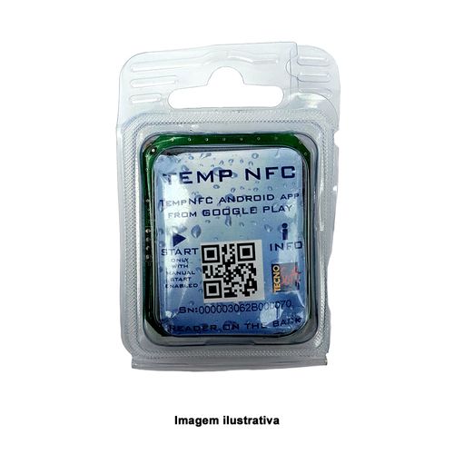 Datalogger de Temperatura Capacidade -30 a 60°C Interface NFC Incoterm T-DAL-0125