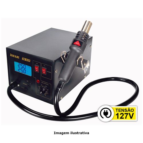 Estação de Retrabalho para SMD Digital Tensão 127V Potência 320W Ref. HK-939 ESD Hikari 21K013