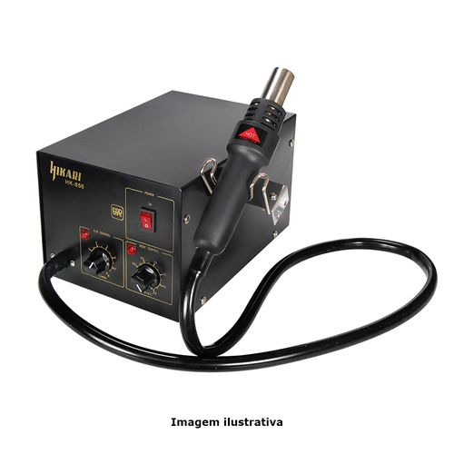Estação de Retrabalho SMD Analógica Tensão 127V Potência 320W Temperatura 150 a 500°C Ref. HK-850 ESD Hikari 21K166
