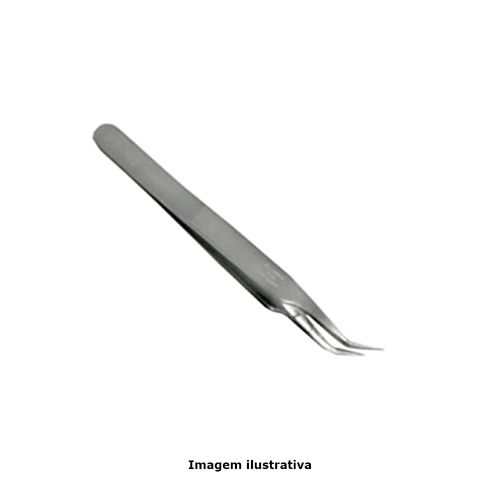 Pinça feita de Aço Inox Antimagnético com Ponta Curva Comprimento 125mm Ref. HK-15 Hikari 21I014