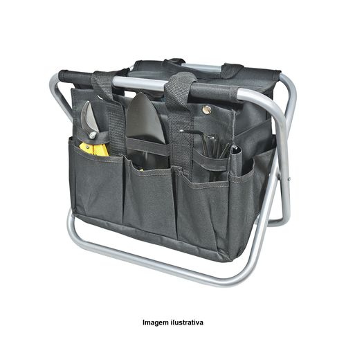 Kit para Jardinagem com 7 Ferramentas e 1 Maleta do tipo Banquinho Noll 182,0002 Noll 182,0002