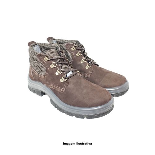 Botina de Segurança com Cadarço Nobuck Bidensidade Nº 44 Ref. PPP 92 Proteplus 362,0011