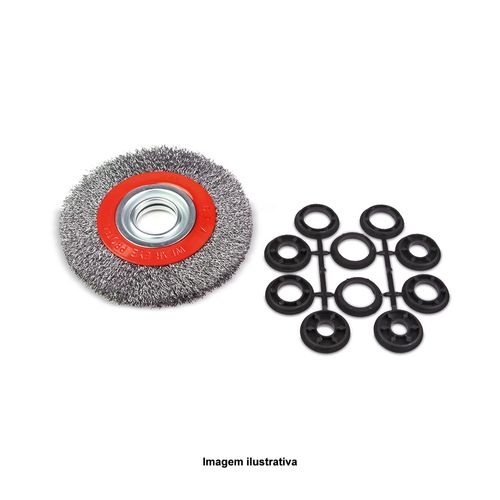 Escova de Aço Circular 6'' x 1'' Rocast 319,0003