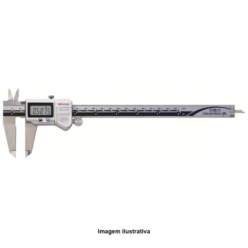 Paquímetro Digital 200mm x 0,01mm Com Saída de Dados Coolant Proof IP-67 Mitutoyo 500-763-20