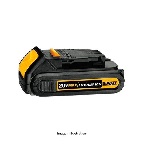 Bateria Lítion Íon 20V Max Corrente 1,3Ah Dewalt DCB207-B3
