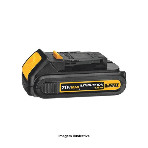 Bateria Lítion Íon 20V Max Corrente 1,5Ah Dewalt DCB201-B3