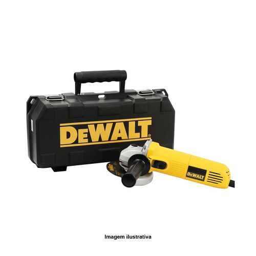 Esmerilhadeira 4 1/2'' 700W 11000RPM 110V com 5 Discos Abrasivos e Maleta Dewalt DWE4010K-BR