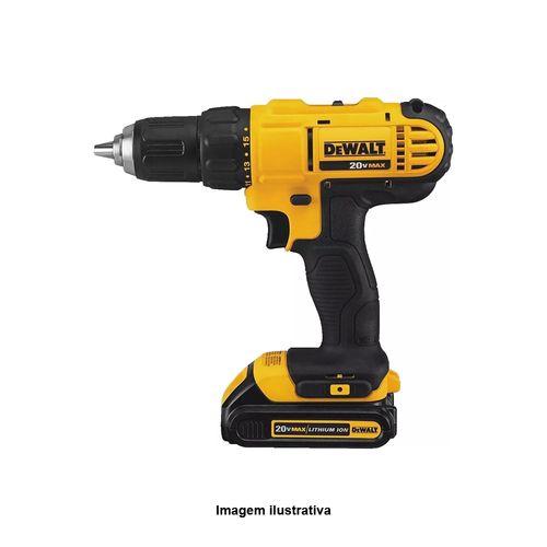 Parafusadeira e Furadeira de Impacto 1/2'' 13mm Duas Velocidades 0 a 450 e 1.500RPM Dewalt DCD776C2-BR