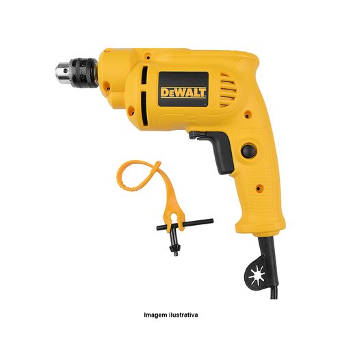 Furadeira 1/4'' 380W Velocidade Variável e Reversível 3.600RPM Tensão 220V Dewalt DWD010-B2