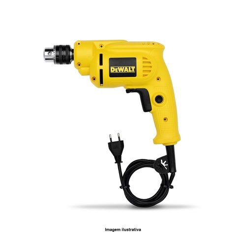 Furadeira 1/4'' 380W Velocidade Variável e Reversível 3.600RPM Tensão 110V Dewalt DWD010-BR