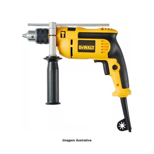 Furadeira de Impacto 1/2'' 650W Velocidade Variável Reversível 2.600 RPM Tensão 110V com Maleta Dewalt DWD502KBR