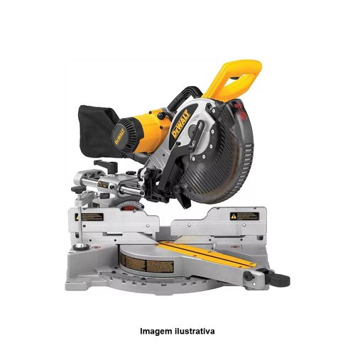 Serra de Meia Esquadria 10'' 1600W 4000RPM Com Braço Telescópio Dewalt DW717-B2